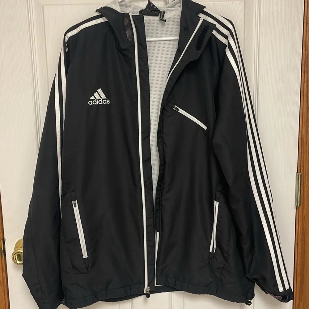 Adidas Clima Proof Zip Up Coat Men’s Large - Picture 2 of 12
